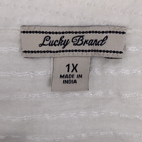 Lucky Brand Sheer Boho Top - Picture 3 of 5